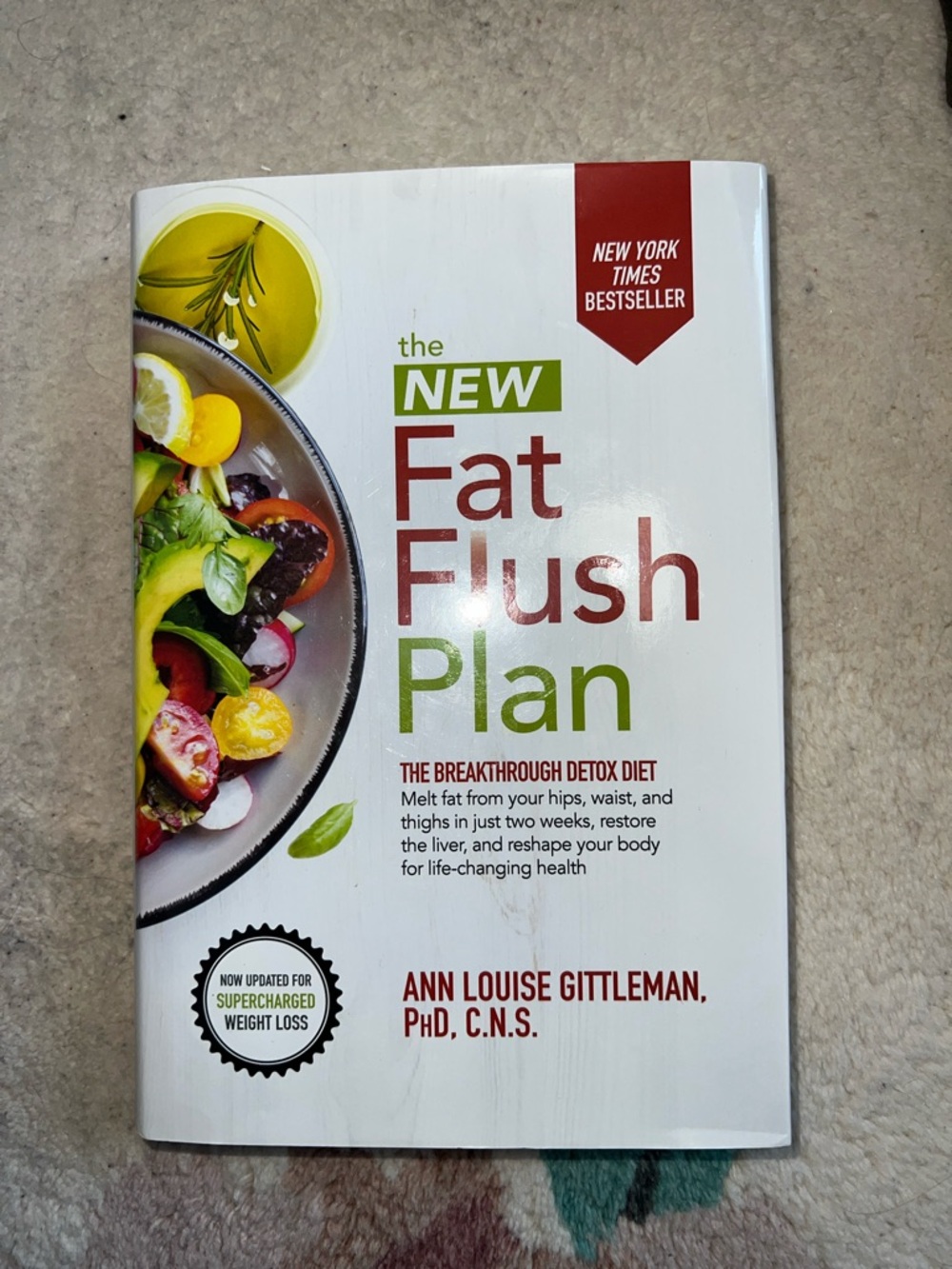 The New Fat Flush Plan by Ann Louise Gittleman - White & Green Cover